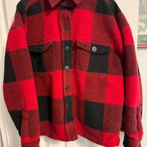 Plaid Red and Black Women's Blazer